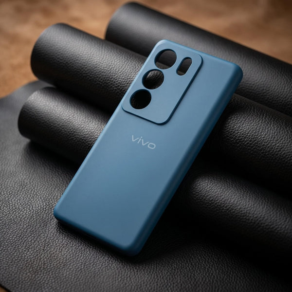 Cosmic Blue Camera Original Silicone case for Vivo V29 - The Hatke