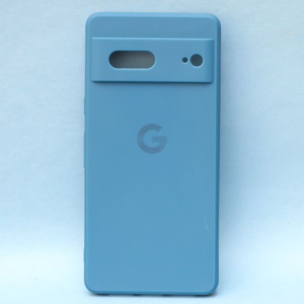 Cosmic Blue Candy Camera Silicone Case for Google Pixel 7 - The Hatke
