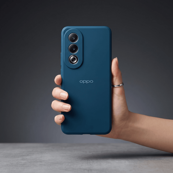 Cosmic Blue Candy Silicone Case for Oppo A3 Pro - The Hatke