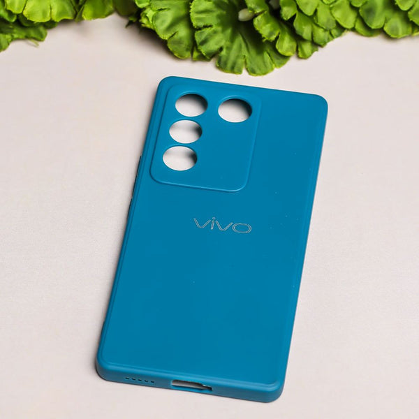 Cosmic Blue Candy Silicone Case for Vivo V27 - The Hatke