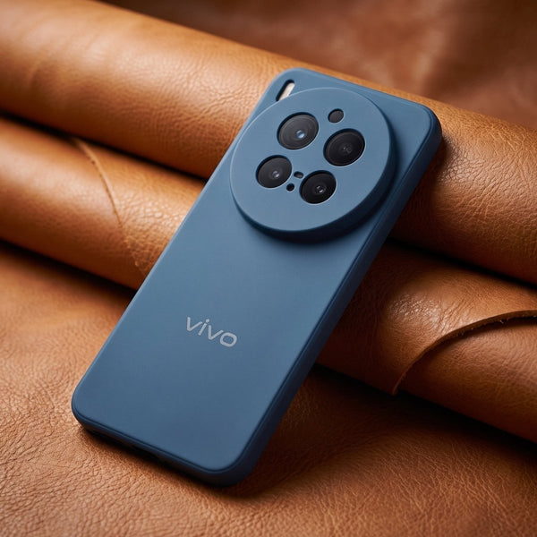 Cosmic Blue Candy Silicone Case for Vivo X300 Pro - The Hatke