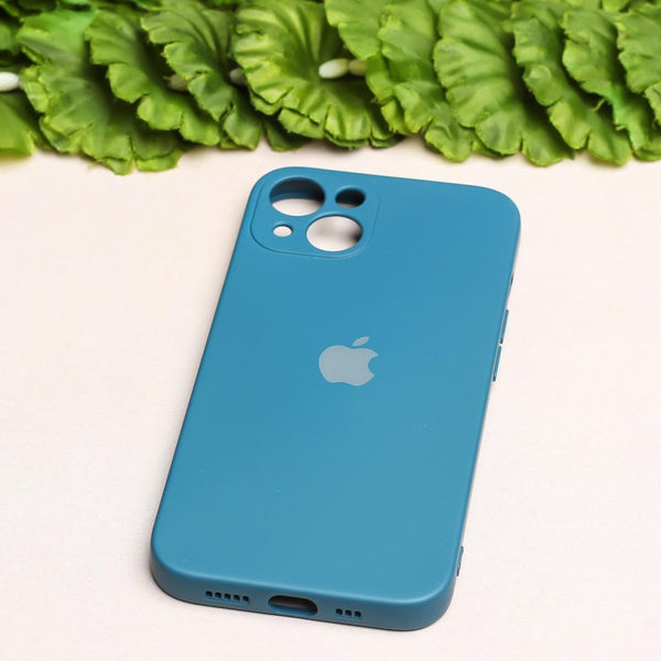 Cosmic Blue Original Camera Safe Silicone case for Apple iphone 13 - The Hatke