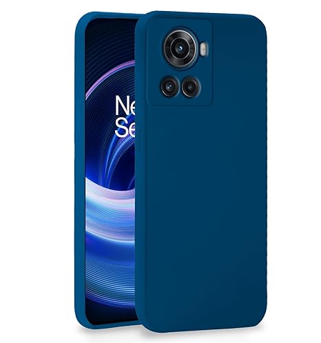 Cosmic Blue Original Camera Safe Silicone case for Oneplus 10R - The Hatke