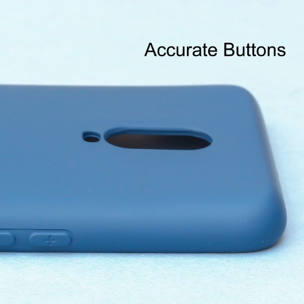 Cosmic Blue Original Camera Safe Silicone case for Oneplus 7 - The Hatke
