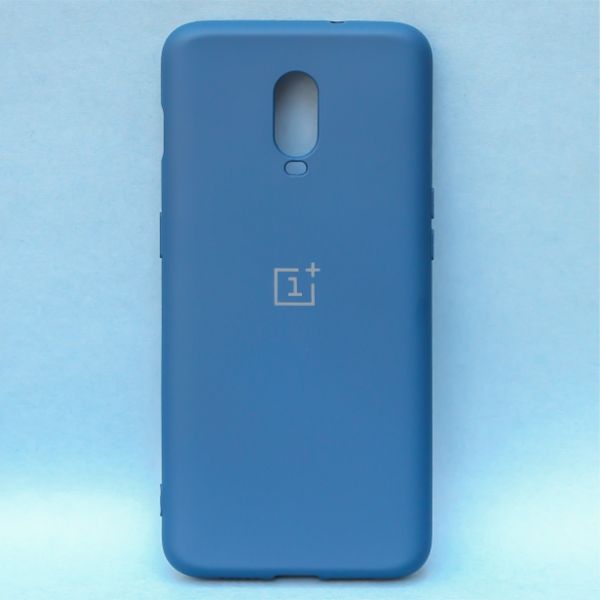 Cosmic Blue Original Camera Safe Silicone case for Oneplus 7 - The Hatke