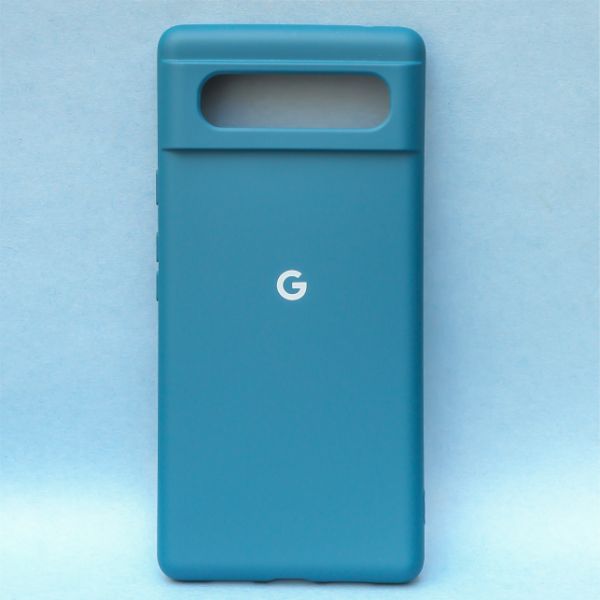 Cosmic Blue Original Silicone case for Google Pixel 7 - The Hatke