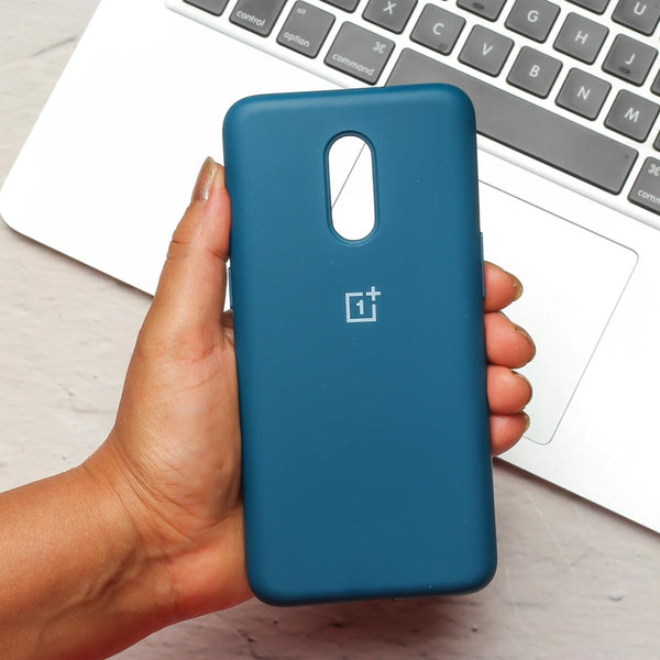 Cosmic Blue Original Silicone case for Oneplus 7 - The Hatke
