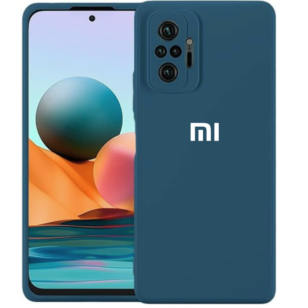 Cosmic Blue Camera Original Silicone Case for Redmi Note 10 Pro