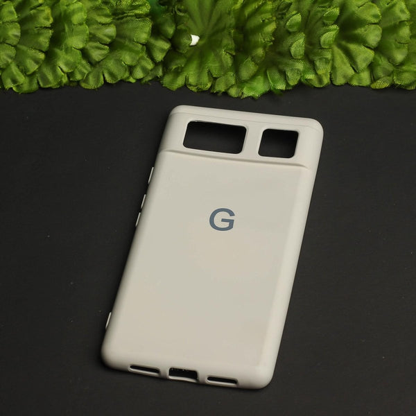 Cream Camera Original Silicone case for Google Pixel 6 - The Hatke