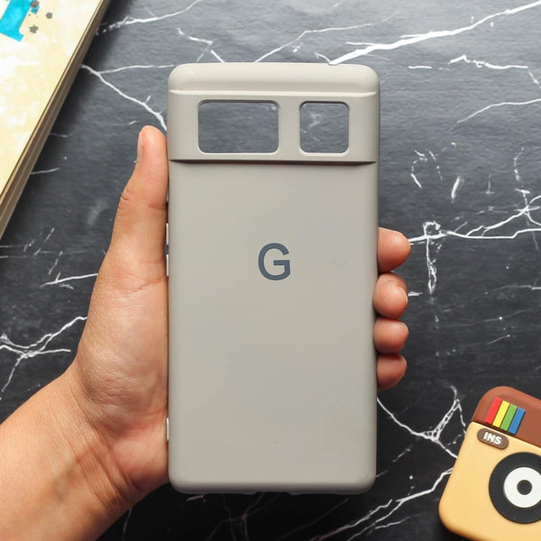 Cream Camera Original Silicone case for Google Pixel 6 - The Hatke