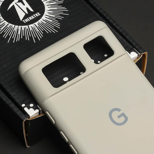 Cream Camera Original Silicone case for Google Pixel 6 - The Hatke