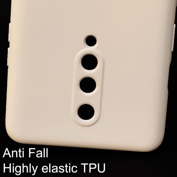 Cream Camera Original Silicone case for Oneplus 8 - The Hatke