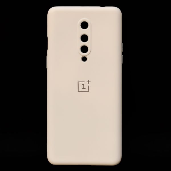 Cream Camera Original Silicone case for Oneplus 8 - The Hatke