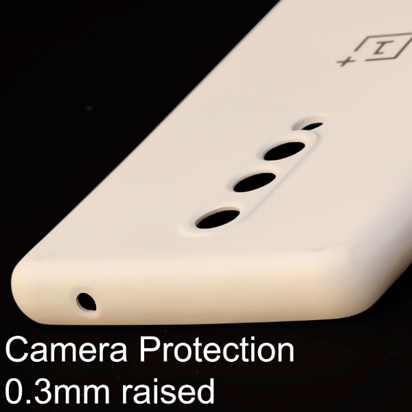 Cream Camera Original Silicone case for Oneplus 8 - The Hatke