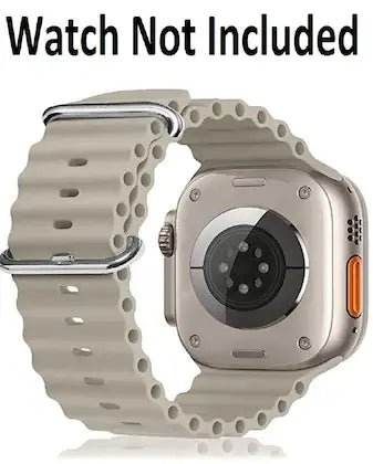 Cream Ocean Loop Watch Strap For apple For Apple Watch SERIES SE 2020 (42mm/44mm/45mm/46mm/49mm) - The Hatke