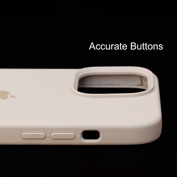 Cream Original Silicone case for Apple iphone 12 Pro Max - The Hatke