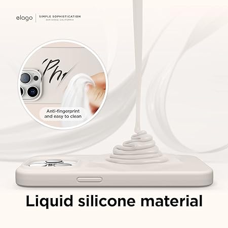 Cream Original Silicone case for Apple iphone 16 Pro Max - The Hatke