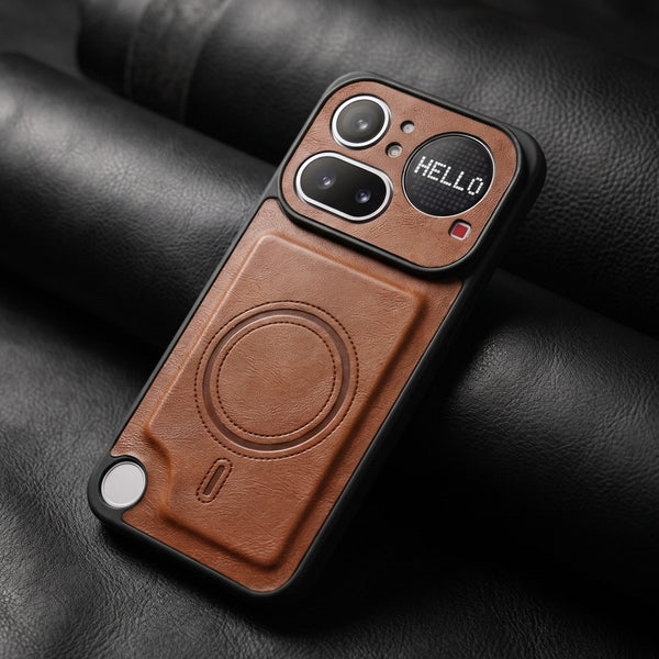 Crest Brown Leather Case for Nothing 4a Pro - The Hatke