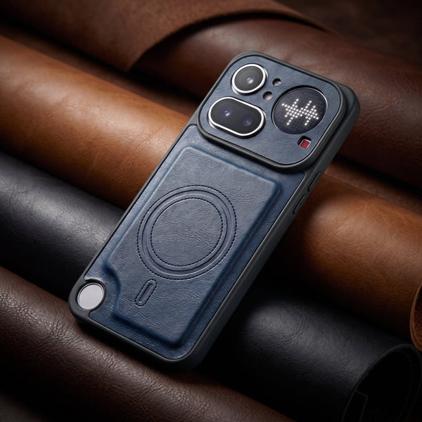 Crest Dark Blue Leather Case for Nothing 4a Pro - The Hatke
