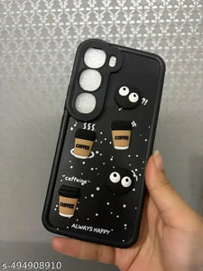 Black COFFEE (ALWAYS HAPPY) Silicone case for Vivo Y300