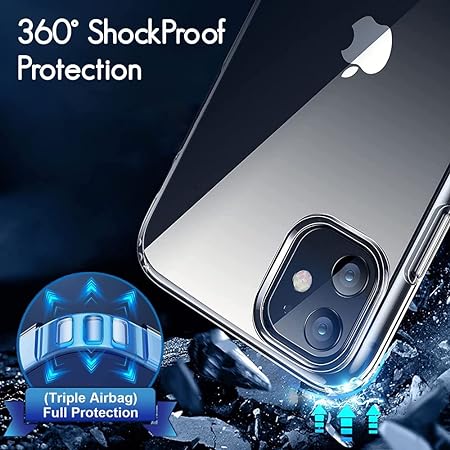 Crystal Clear Transperant case for Apple iphone 12 - The Hatke