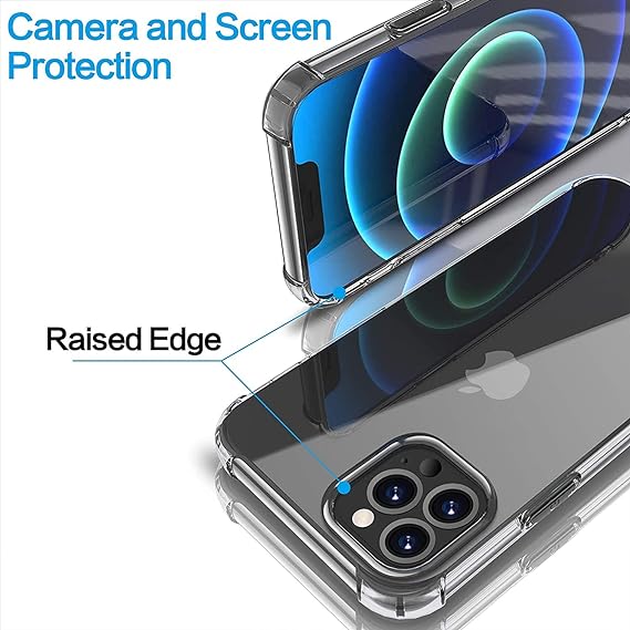 Crystal Clear Transperant case for Apple iphone 12 Pro - The Hatke
