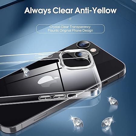 Crystal Clear Transperant case for Apple iphone 15 Plus - The Hatke