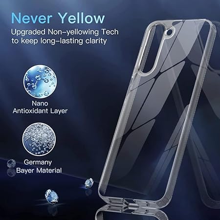 Crystal Clear Transperant case for Samsung S22 - The Hatke