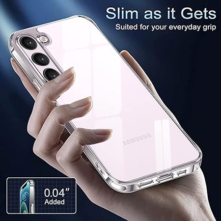 Crystal Clear Transperant case for Samsung S23 - The Hatke