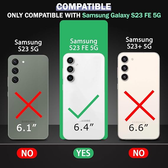 Crystal Clear Transperant case for Samsung S23 Fe - The Hatke
