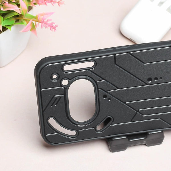Cyber Engraved logo silicon Case for Nothing Phone 2A - The Hatke