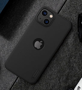 Black Niukin Logo Cut Silicone Case for Apple iphone 15