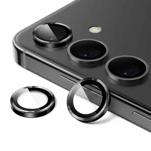Black Metallic camera ring lens guard for Samsung S25