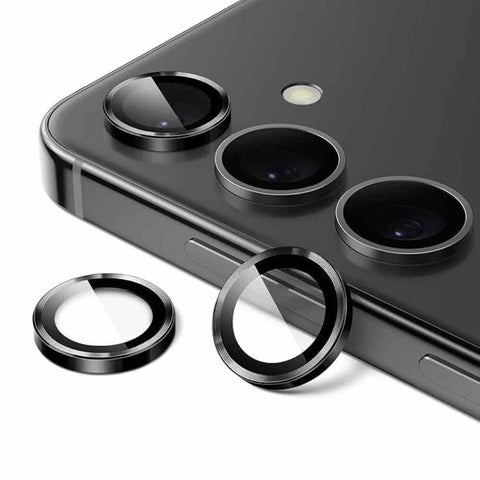 Black Metallic camera ring lens guard for Samsung S25