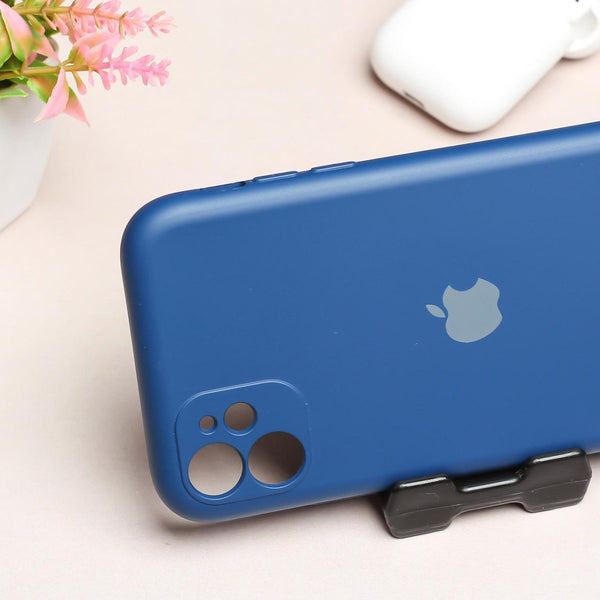 Dark Blue Camera Original Silicone case for Apple iphone 12 - The Hatke