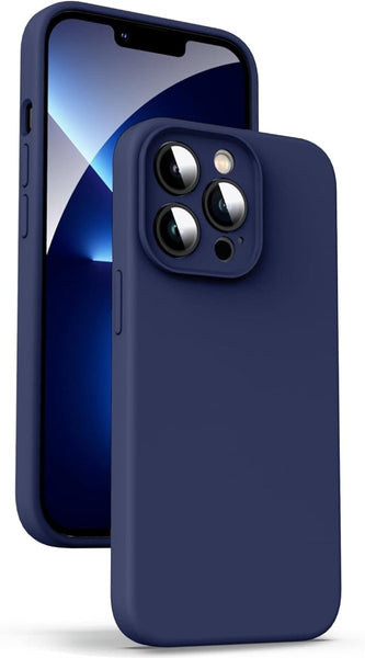 Dark Blue Camera Original Silicone case for Apple iphone 14 Pro - The Hatke