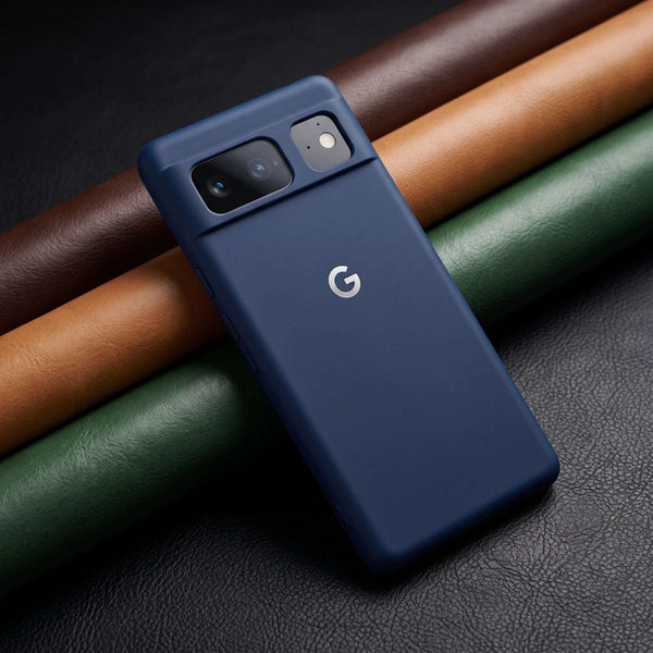 Dark Blue Camera Original Silicone case for Google Pixel 6 - The Hatke