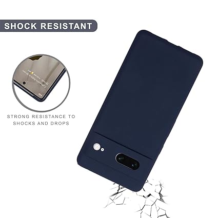 Dark Blue Camera Original Silicone case for Google Pixel 7 - The Hatke
