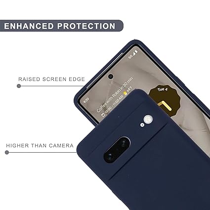 Dark Blue Camera Original Silicone case for Google Pixel 7 - The Hatke