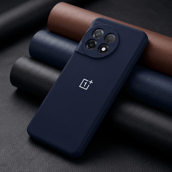 Dark Blue Camera Original Silicone case for Oneplus 11R - The Hatke