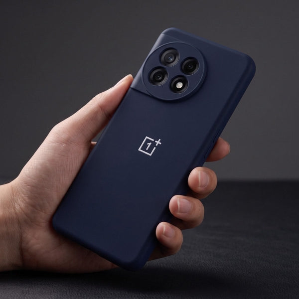 Dark Blue Camera Original Silicone case for Oneplus 11R - The Hatke