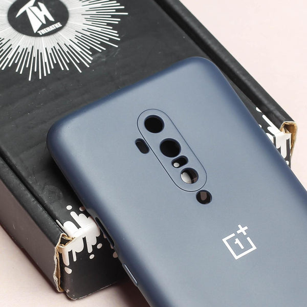 Dark Blue Camera Original Silicone case for Oneplus 7 Pro - The Hatke