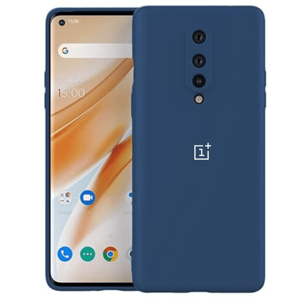 Dark Blue Camera Original Silicone case for Oneplus 8 - The Hatke
