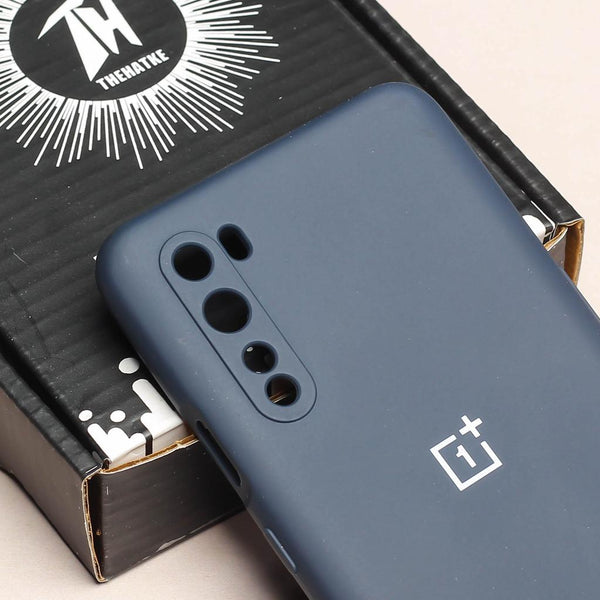 Dark Blue Camera Original Silicone case for Oneplus Nord - The Hatke