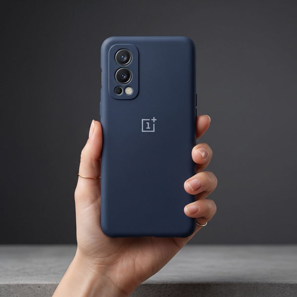 Dark Blue Camera Original Silicone case for Oneplus Nord 2 - The Hatke