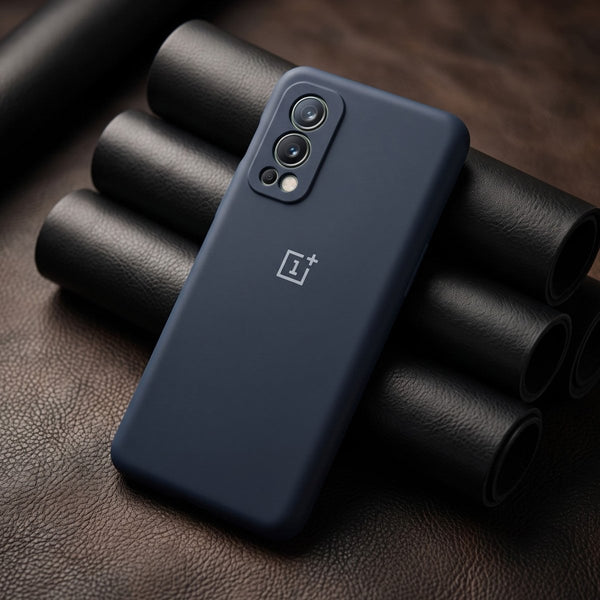 Dark Blue Camera Original Silicone case for Oneplus Nord 2 - The Hatke