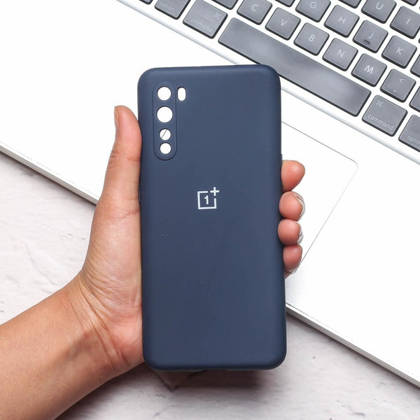 Dark Blue Camera Original Silicone case for Oneplus Nord - The Hatke