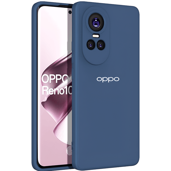 Dark Blue Camera Original Silicone case for Oppo Reno 10 Pro - The Hatke