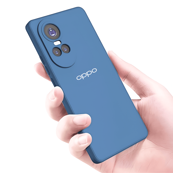 Dark Blue Camera Original Silicone case for Oppo Reno 10 Pro - The Hatke