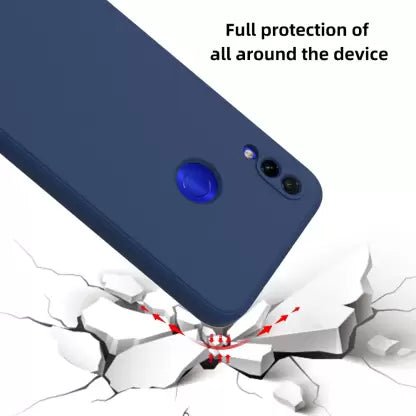 Dark Blue Camera Original Silicone Case for Redmi Note 7 Pro - The Hatke
